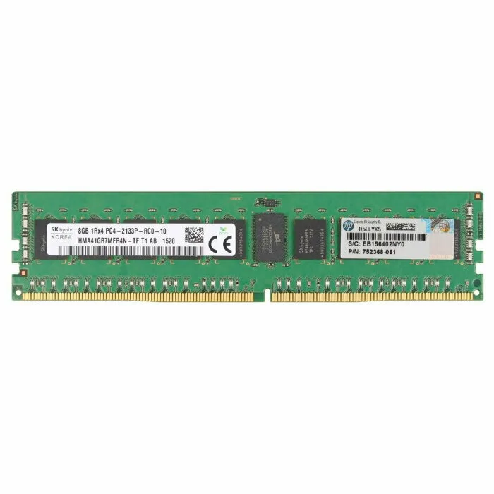Модуль памяти HPE 8Гб PC4-2133P-R Single Rank x4 для Gen9 (774170-001B)
