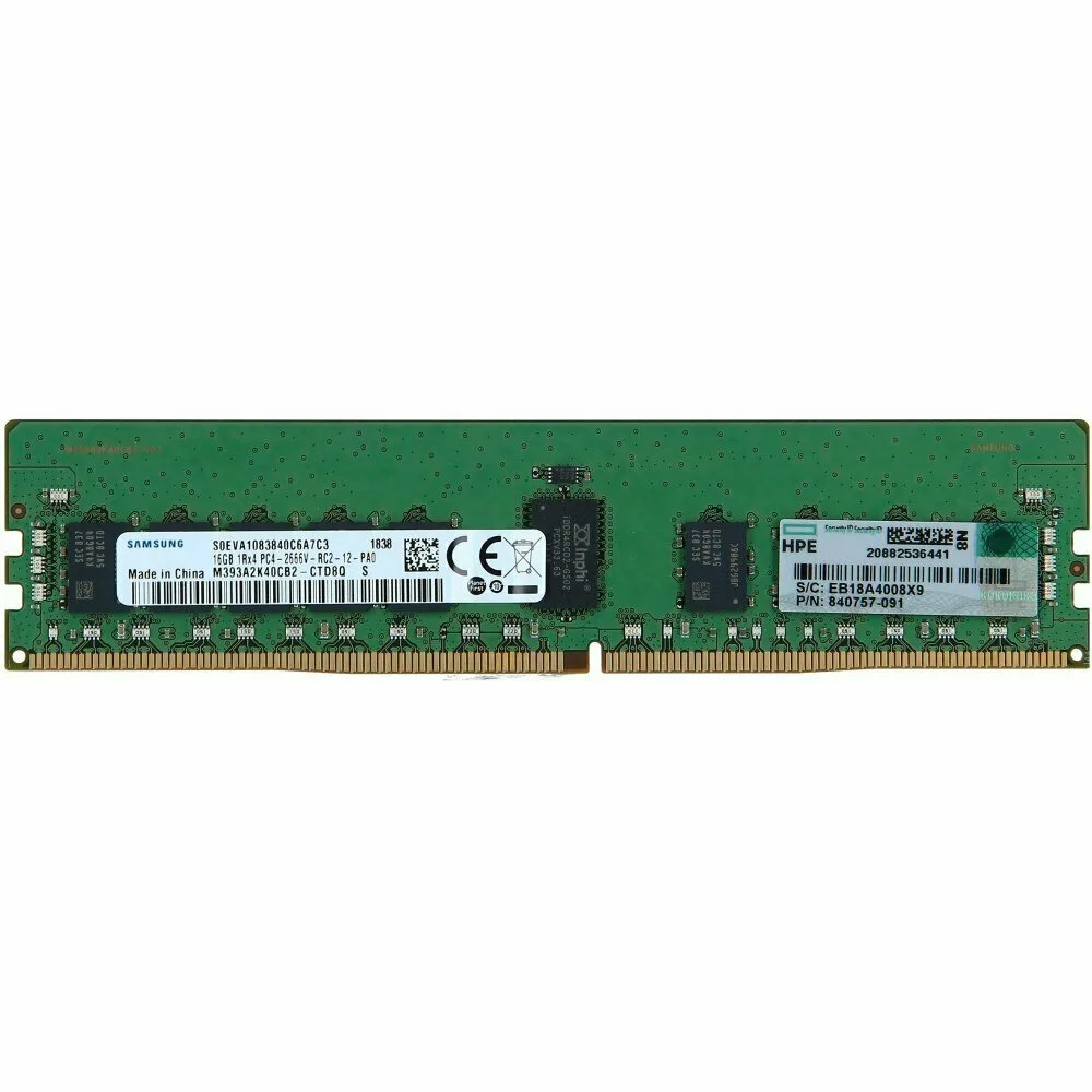 Модуль памяти HPE 16 Гб DDR4-2666 МГц (для Gen10) (850880-001B)