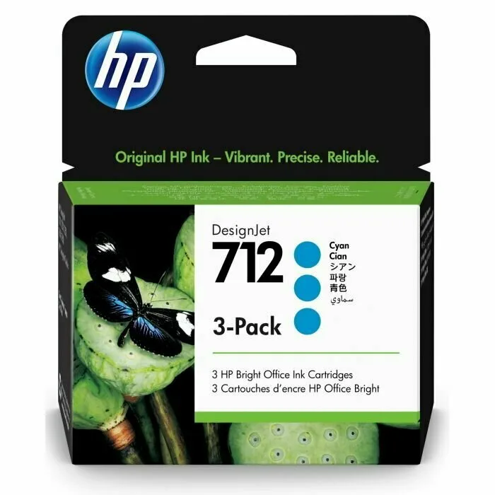 Картриджи HP 712 29 мл. голубые 3 шт. (для DesignJet) (3ED77A) Картриджи HP 712 29 мл. голубые 3 шт. (для DesignJet) (3ED77A)