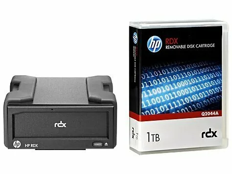 Внешний ленточный накопитель B7B69A HP RDX 1TB USB 3.0 Drive, Ext. (RDX 1TB/2TB; incl. HP RDX Contin