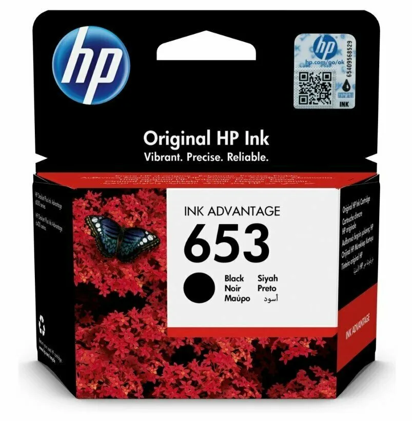 Картридж HP 653 Ink Advantage черный (3YM75AE) Картридж HP 653 Ink Advantage черный (3YM75AE)