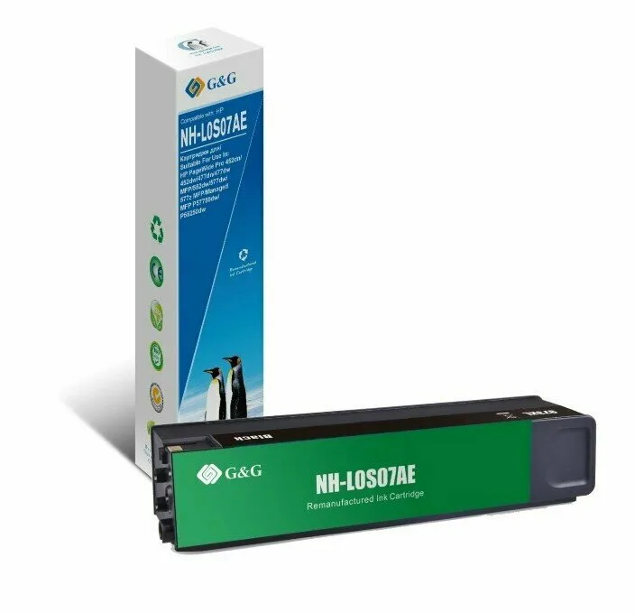 Картридж струйный G&G NH-L0S07AE черный 260 мл. для HP PageWide Pro 452dn/452dw/477dn/477dw MFP Картридж струйный G&G NH-L0S07AE черный 260 мл. для HP PageWide Pro 452dn/452dw/477dn/477dw MFP