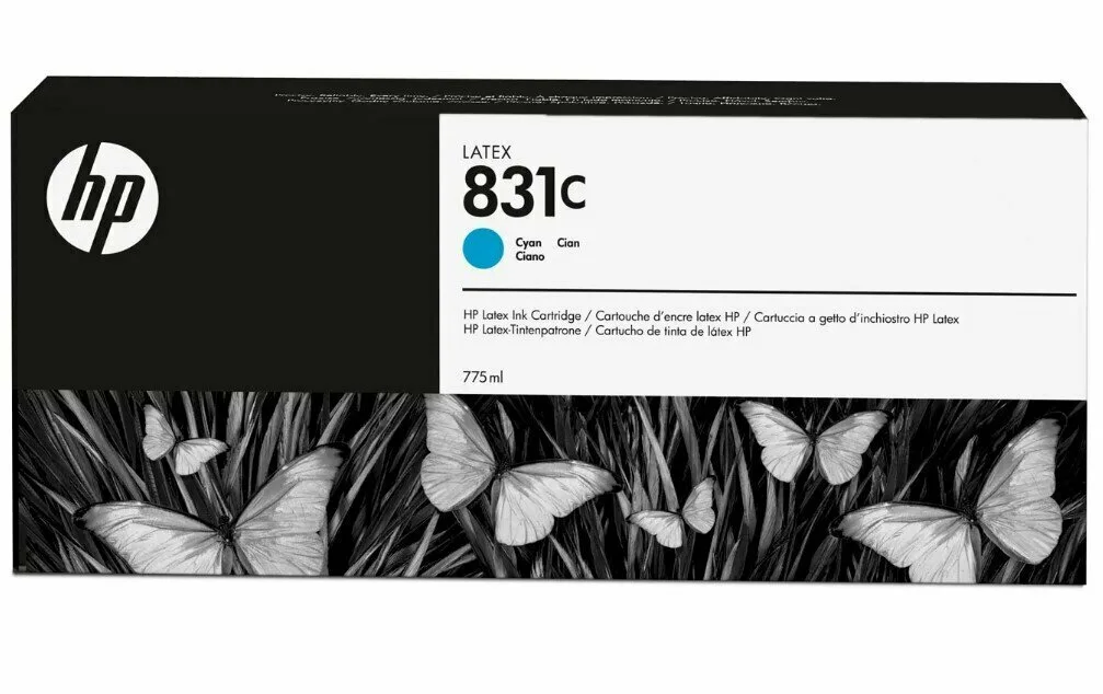 Картридж HP 831C струйный голубой (775 мл) (CZ695A) Картридж HP 831C струйный голубой (775 мл) (CZ695A)