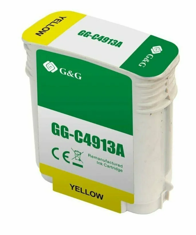 Картридж/ HP 82 Yellow для Designjet 500/500ps/510/800/800ps/copier cc800ps/815mfp 69-ml (C4913A) White Box With Chip (OC-C4913A)