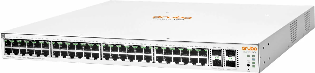Коммутатор Aruba Instant On 1930 48G Class4 PoE 4SFP/SFP+ 370W Switch