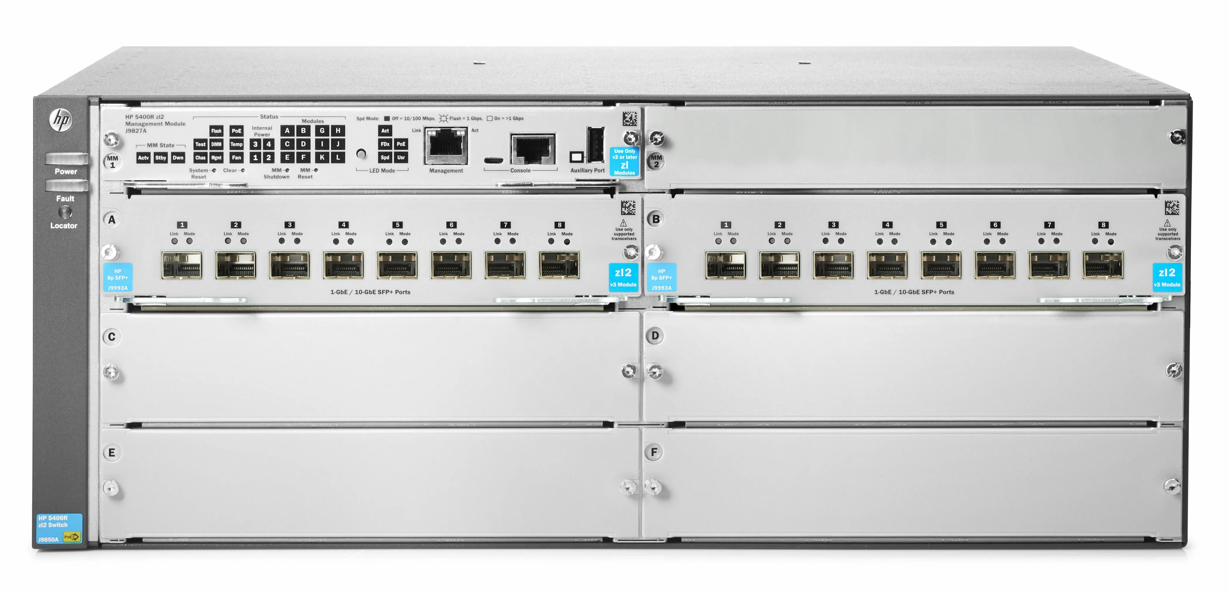 J9868A Сетевая карта HP 5406R-8XGT/8SFP+ (No PSU) v2 zl2 Switch J9868A Сетевая карта HP 5406R-8XGT/8SFP+ (No PSU) v2 zl2 Switch
