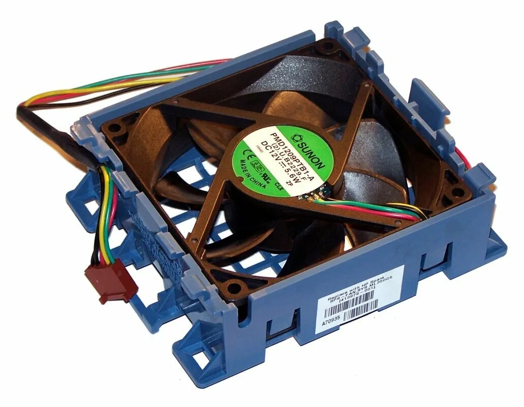 Вентилятор HP (Sunon) 0,46A 36W 12v 4200 об/мин 77CFM 48dB 92x92x25mm для ML350G5(409579-B21) Вентилятор HP (Sunon) 0,46A 36W 12v 4200 об/мин 77CFM 48dB 92x92x25mm для ML350G5(409579-B21)