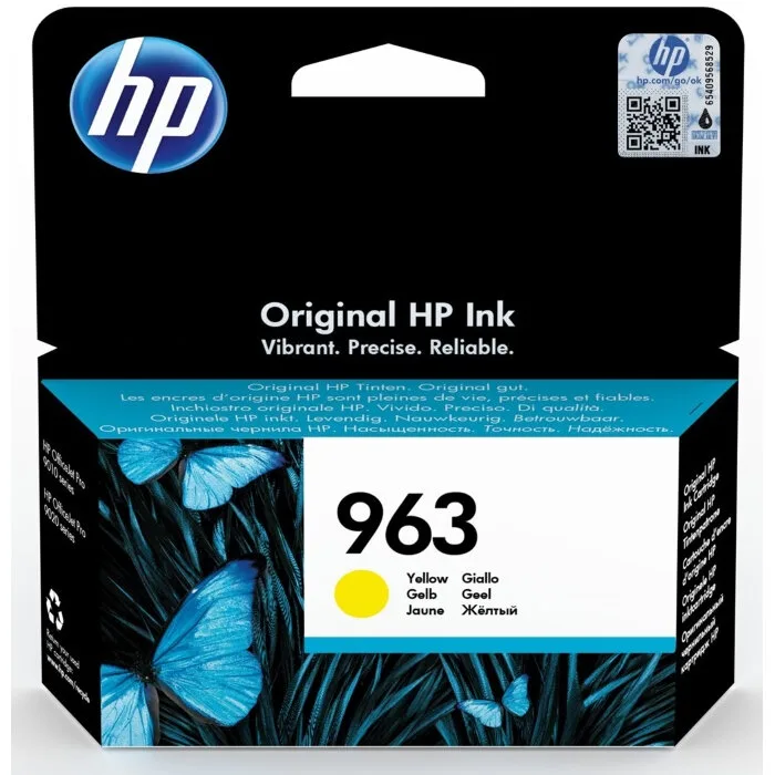 Картридж HP 963 струйный желтый (700 стр) (3JA25AE) Картридж HP 963 струйный желтый (700 стр) (3JA25AE)