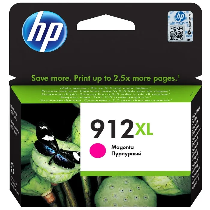 Картридж струйный HP 912XL увеличенной емкости пурпурный (825 стр. для HP OfficeJet 801x/802x) (3YL82AE) Картридж струйный HP 912XL увеличенной емкости пурпурный (825 стр. для HP OfficeJet 801x/802x) (3YL82AE)
