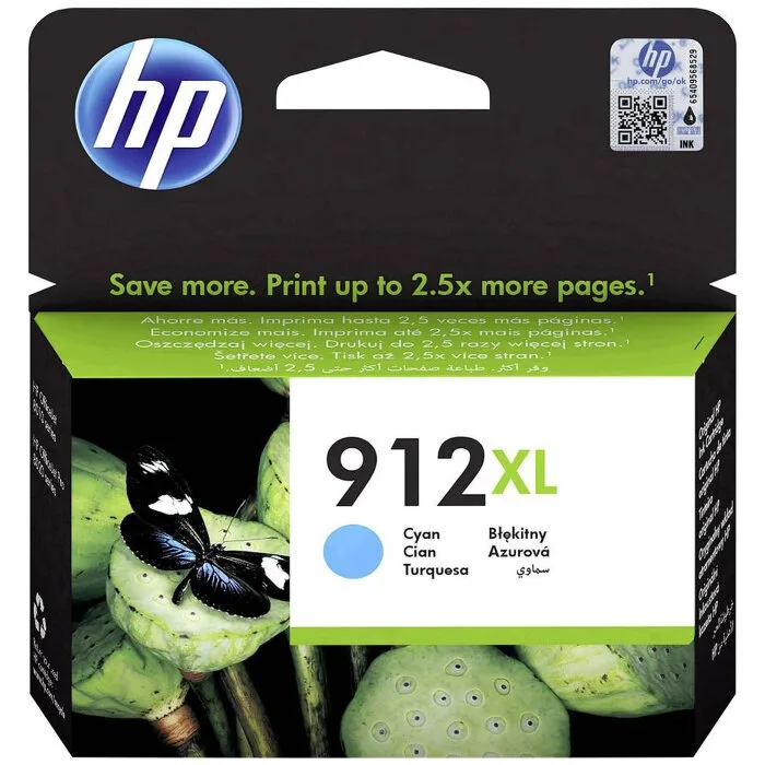 Картридж струйный HP 912XL увеличенной емкости голубой (825 стр. для HP OfficeJet 801x/802x) (3YL81AE) Картридж струйный HP 912XL увеличенной емкости голубой (825 стр. для HP OfficeJet 801x/802x) (3YL81AE)