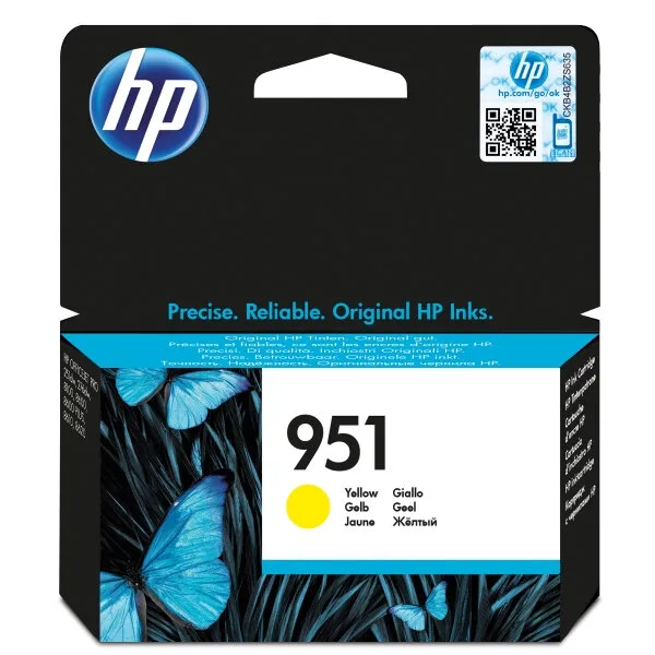 Картридж HP 951, желтый / 700 страниц (CN052AE)