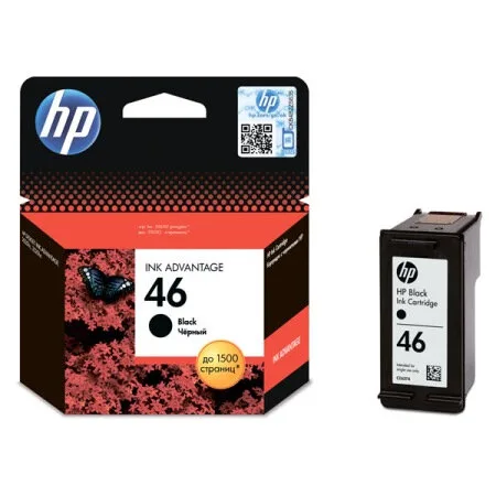 Картридж HP 46, Черный / 1500 страниц (CZ637AE)