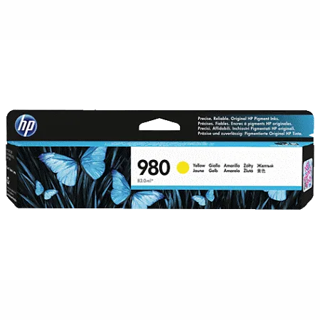 HP 980 Yellow Original Ink Cartridge, желтый, 6600 стр (D8J09A) HP 980 Yellow Original Ink Cartridge, желтый, 6600 стр (D8J09A)
