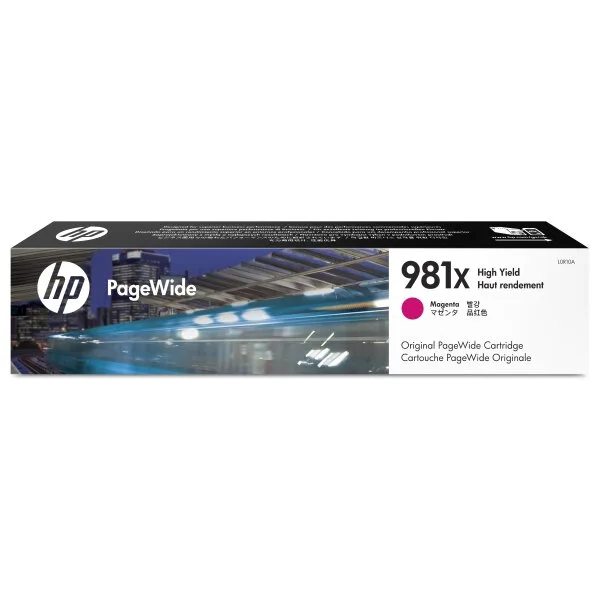 Картридж HP 981X, Пурпурный / 10000 страниц (L0R10A)