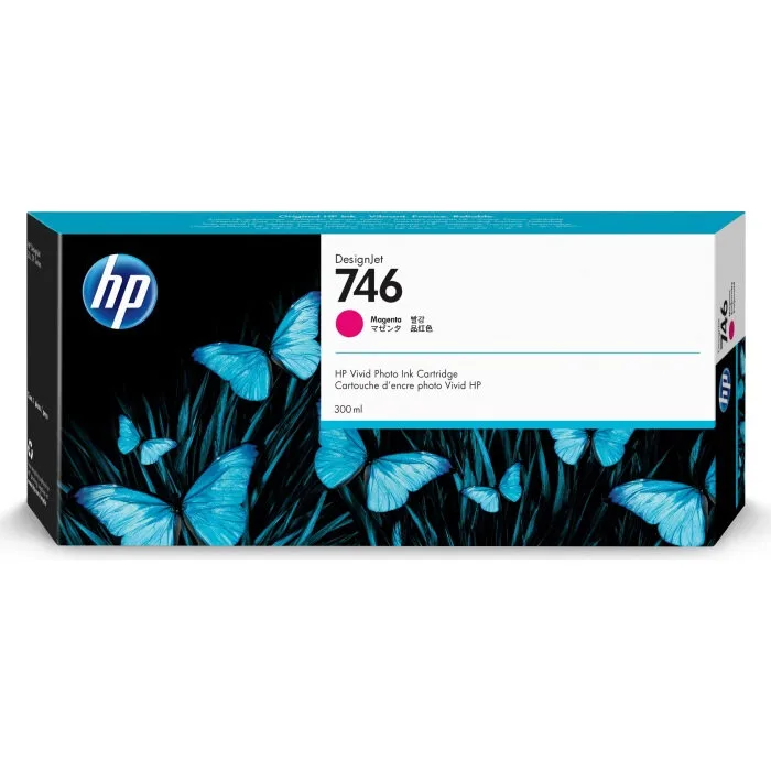 Картридж HP DesignJet 746, 300 мл, пурпурный/ magenta (P2V78A)