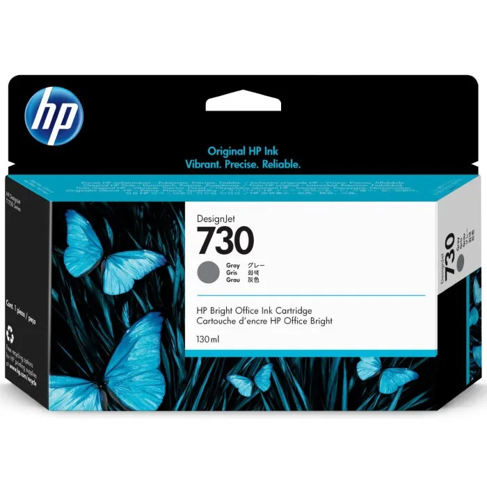 Картридж HP 730 струйный серый (130 мл) (P2V66A) Картридж HP 730 струйный серый (130 мл) (P2V66A)