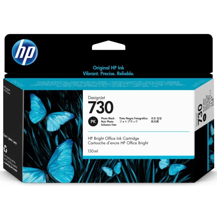 Картридж HP 730 струйный черный фото (130 мл) (P2V67A)