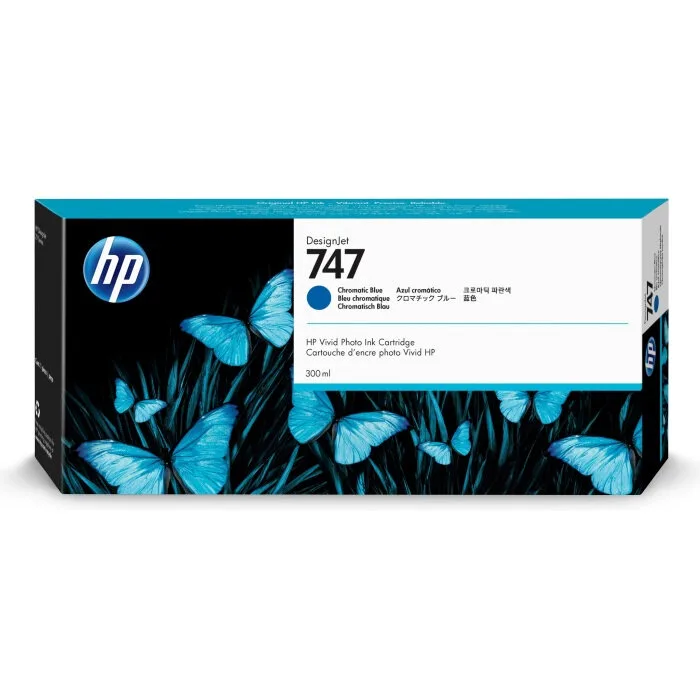 Картридж HP 747 DesignJet, 300 мл, хроматический синий (P2V85A)