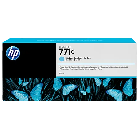 Картридж HP 771C светло-голубой чернильный, 775 мл (B6Y12A) Картридж HP 771C светло-голубой чернильный, 775 мл (B6Y12A)