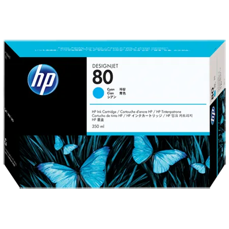 Картридж HP 80 Голубой cтруйный 350 мл (C4846A) Картридж HP 80 Голубой cтруйный 350 мл (C4846A)