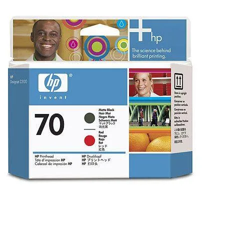 HP Печатающая головка 70 матовая черная и красная (C9409A) HP Печатающая головка 70 матовая черная и красная (C9409A)