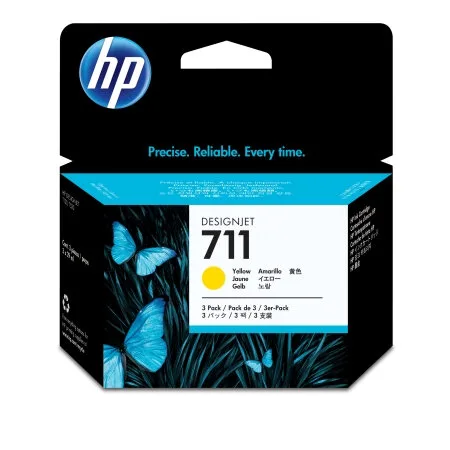 Картриджи HP 711 с желтыми чернилами 29 мл, 3 шт. в упаковке (CZ136A)