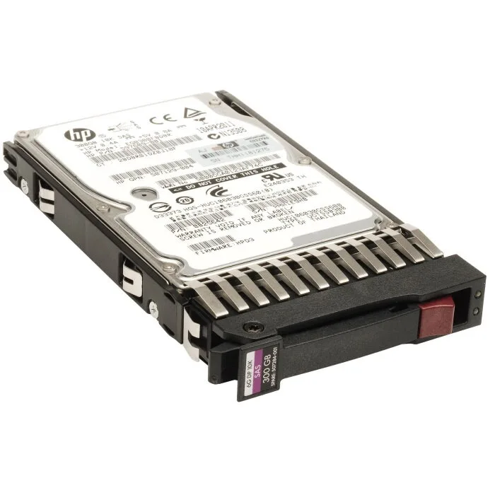 Жесткий диск для серверов серверный HPE 300GB 2,5" SAS SC DS Enterprise HDD (для Proliant Gen9) (870753-B21)