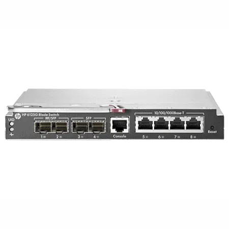 HP Ethernet Blade Switch 6125G, 16х1Gb downlinks, 4x1Gb (RJ45), 2xSFP (1Gb)/ IRF (10Gb), 2x1Gb SFP, 1xMang (RJ45) (658247-B21) HP Ethernet Blade Switch 6125G, 16х1Gb downlinks, 4x1Gb (RJ45), 2xSFP (1Gb)/ IRF (10Gb), 2x1Gb SFP, 1xMang (RJ45) (658247-B21)
