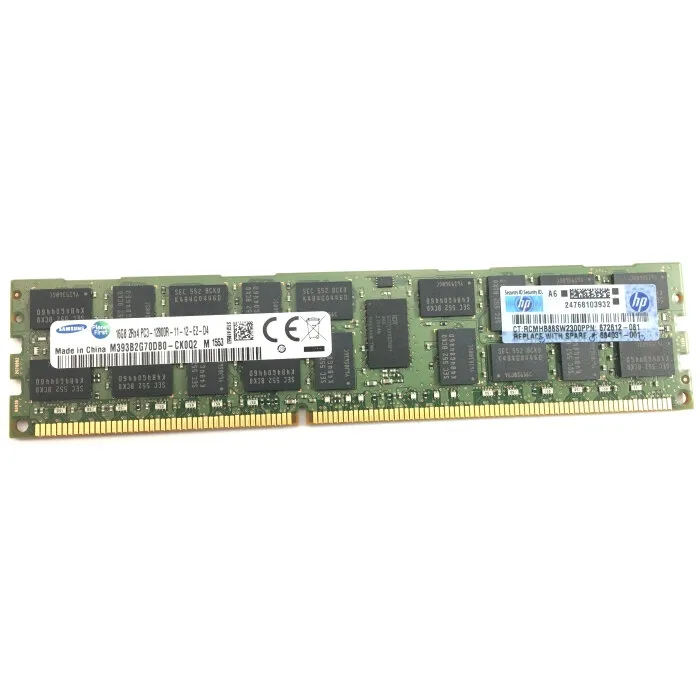Модуль памяти HPE 16Гб PC3-12800R, DDR3-1600 (для Gen8) (684031-001B) Модуль памяти HPE 16Гб PC3-12800R, DDR3-1600 (для Gen8) (684031-001B)
