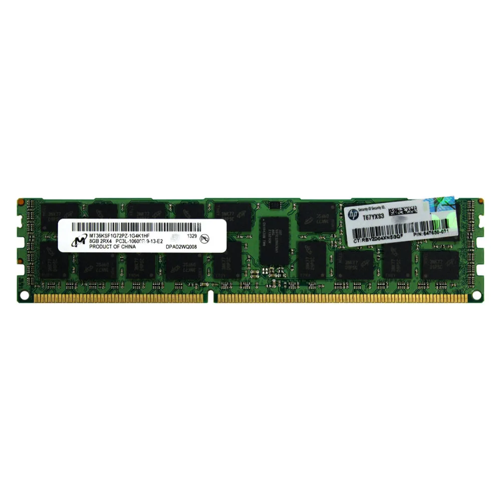 Модуль памяти HPE 8Гб PC3-12800R, DDR3-1600 (для Gen8) (664691-001B) Модуль памяти HPE 8Гб PC3-12800R, DDR3-1600 (для Gen8) (664691-001B)