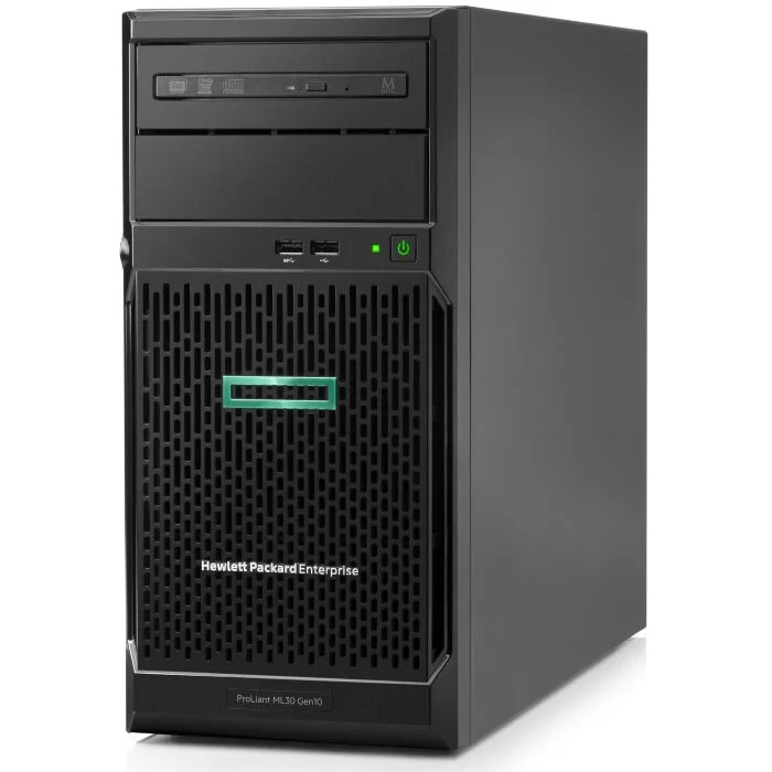 Сервер HPE ProLiant ML30 Gen10/ Xeon E-2124/ 16GB/ B140i (ZM/RAID 0/1/10/5)/ noHDD (up 4 LFF)/ noODD/ iLOstd (no port)/ 1NHP Fan/ 2x 1GbE/ 1x 350W (P06785-425)