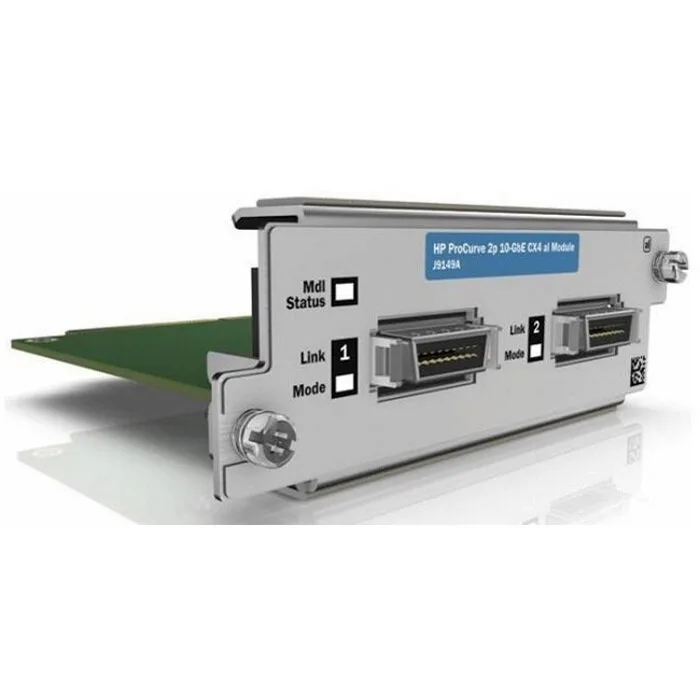 Модуль расширения HPE 2-port 10GbE CX4 (для HPE E2910) (J9149A) Модуль расширения HPE 2-port 10GbE CX4 (для HPE E2910) (J9149A)