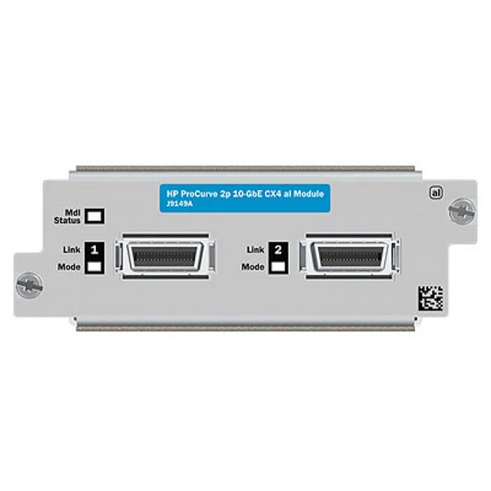 Модуль расширения HPE 2-port 10GbE CX4 (для HPE E2910) (J9149A) Модуль расширения HPE 2-port 10GbE CX4 (для HPE E2910) (J9149A)