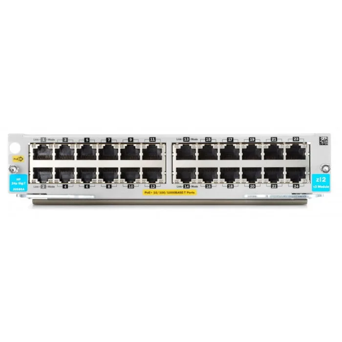 Модуль HPE Aruba v3 zl2, 24 порта 10/100/1000BASE-T PoE+ (J9986A) Модуль HPE Aruba v3 zl2, 24 порта 10/100/1000BASE-T PoE+ (J9986A)